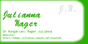 julianna mager business card